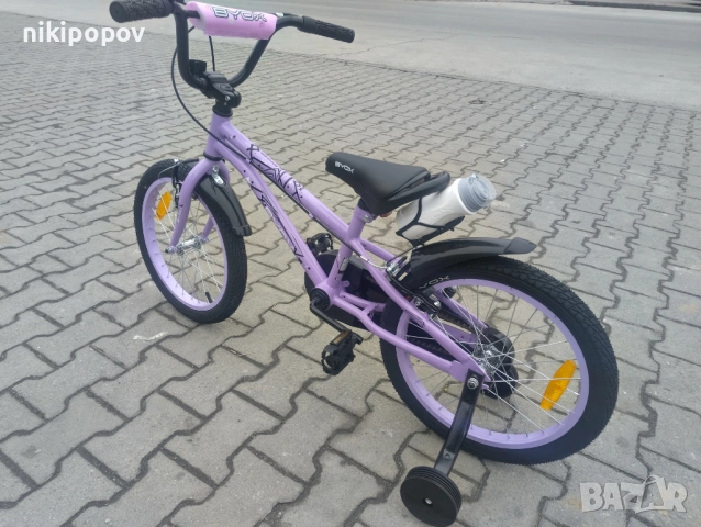 X Детски велосипед 18" PIXY лилав, снимка 7 - Велосипеди - 54395215