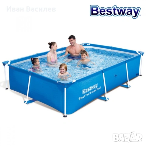 Басейн сглобяем 2.59м/1.70м/61см с гаранция Bestway