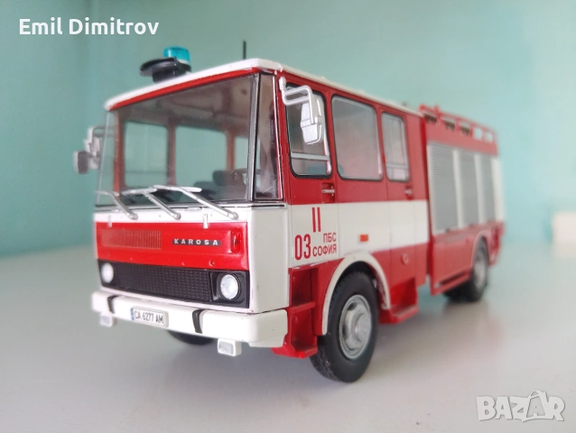 Умален модел на LIAZ Karosa, пожарен автомобил, в мащаб 1:43, снимка 8 - Колекции - 54957128