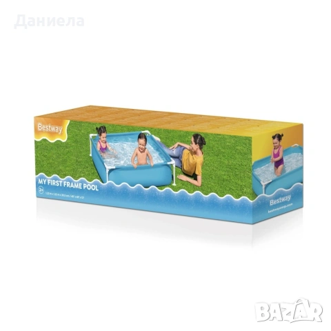 Детски басейн с метална рамка, 122 x 122 x 30,5 см, 365 литра капацитет, снимка 10 - Басейни и аксесоари - 54958457
