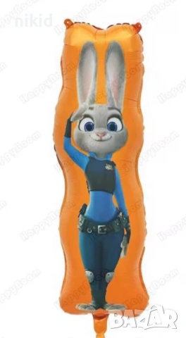 Зоотопия Зоотрополис Zootropolis Zootopia Обикновен латекс латексов фолио фолиев балон хелий, снимка 17 - Други - 36744405