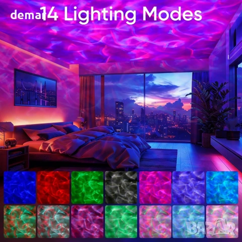 ibell Galaxy проектор с океански вълни, нощна светлина, дистанционно, снимка 2 - Декорация за дома - 54225919