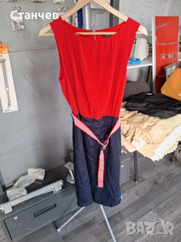 Дамска рокля Esprit Collection – размер L/XL (42), червено и тъмносинo
