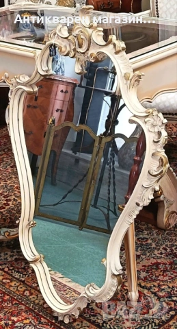 Антикварно ,стенно огледало., снимка 2 - Огледала - 54342629