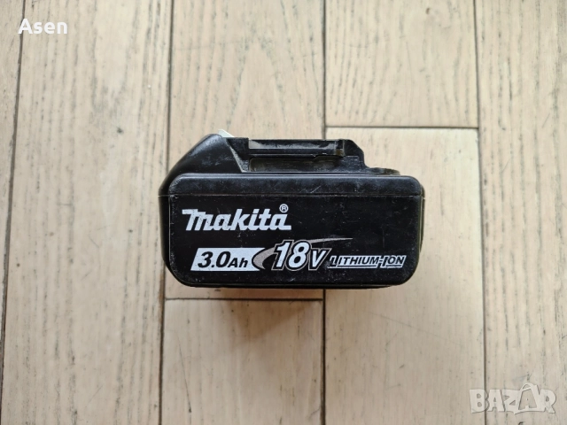 Makita 3Ah оригинална батерия BL1830B, снимка 3 - Винтоверти - 54651808