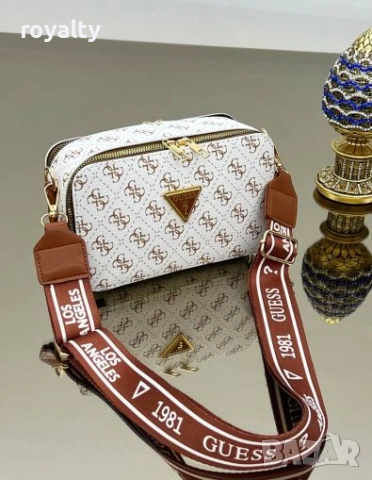 Guess Нова Кожена Дамска Чанта Гес 