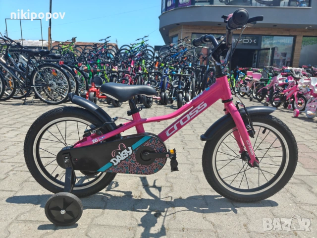 CROSS Алуминиев велосипед 16" DAISY нов розов