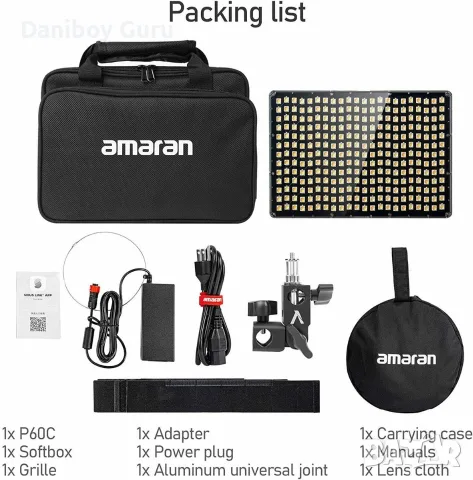 Студийно осветление Aputure Amaran P60x Bi-Color Lensed LED панел