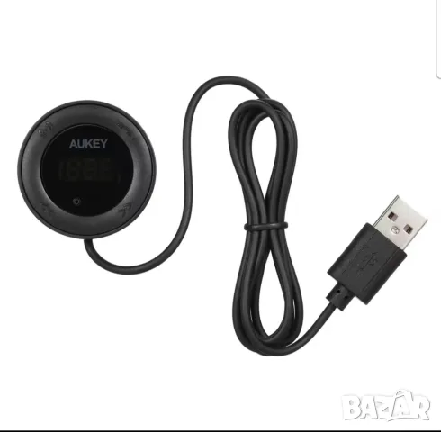 AUKEY – FM трансмитер с Bluetooth, с безжична връзка и функция за разговори, снимка 7 - Друга електроника - 54509664