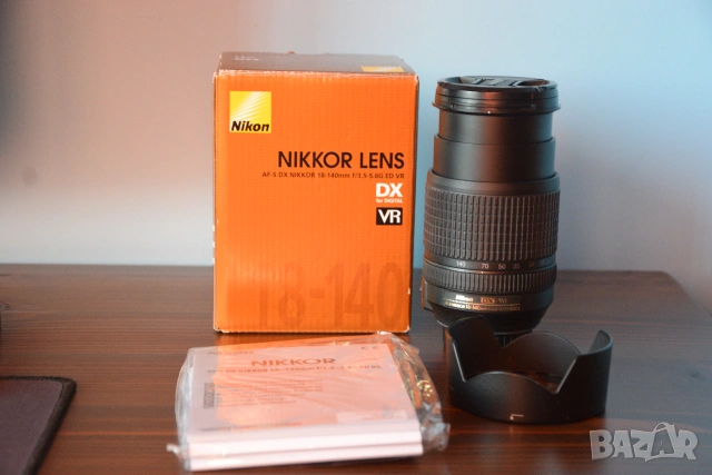 Обектив Nikon AF-S DX NIKKOR 18-140mm f3.5-5.6G ED VR, снимка 2 - Обективи и филтри - 54976371