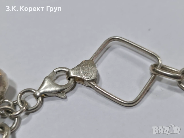 Сребърна гривна 925 / 8,52 гр., снимка 4 - Гривни - 54384795