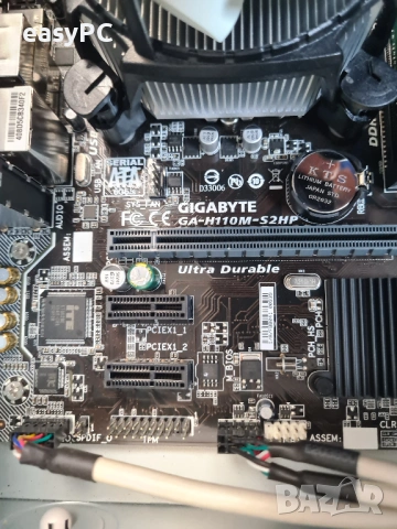 Дънна платка Gigabyte H110M-S2HP socket 1151 + CPU Intel Pentium G3250, снимка 4 - Дънни платки - 54781204
