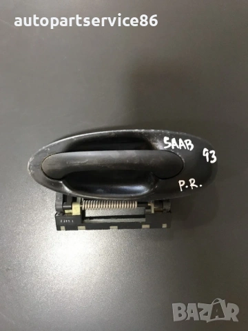 Външна дръжка за предна дясна врата черна за Saab 9-3 (2002–2007) 12786424