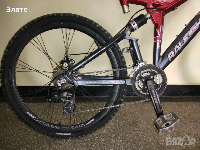 Велосипед Raleigh 26гуми "М",алуминиево планинско колело,дискови.Shimano, снимка 8 - Велосипеди - 55017974