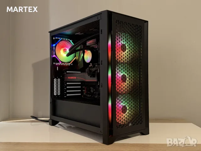 Геймърски компютър Ryzen 5 5600x, RX5700XT, 32GB, водно охлаждане, снимка 11 - Геймърски - 55191168