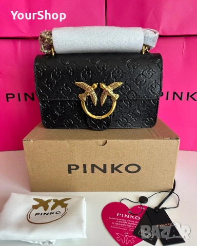 PINKO Love One Mini Dc – оригинална кожена чанта | НОВА 