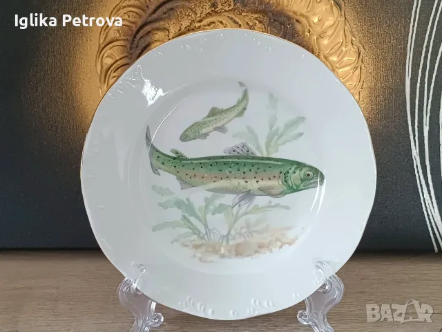 Чинии с декор риби, снимка 4 - Колекции - 55381879