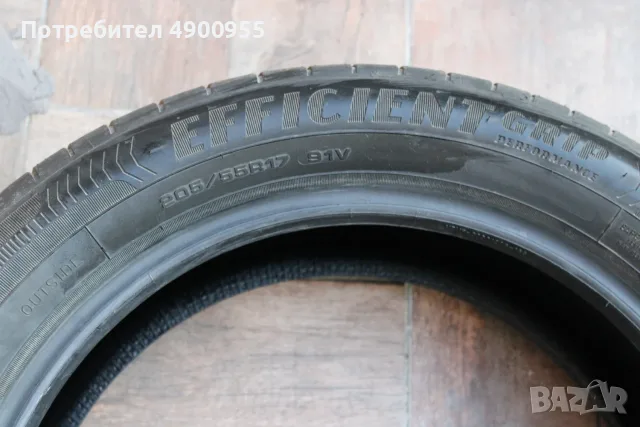 4 бр. ЧИСТО НОВИ летни гуми GOODYEAR 205/55 R17 91V EFFIGRIP PERF DOT4825, снимка 3 - Гуми и джанти - 55450084