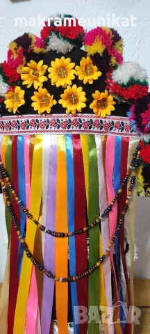 Кукерска маска, гугла, нова, Новодел, уникат, ръчна изработка , снимка 6 - Декорация за дома - 46988271