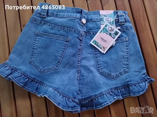 Дамски къси дънкови панталони, снимка 2 - Къси панталони и бермуди - 55093404