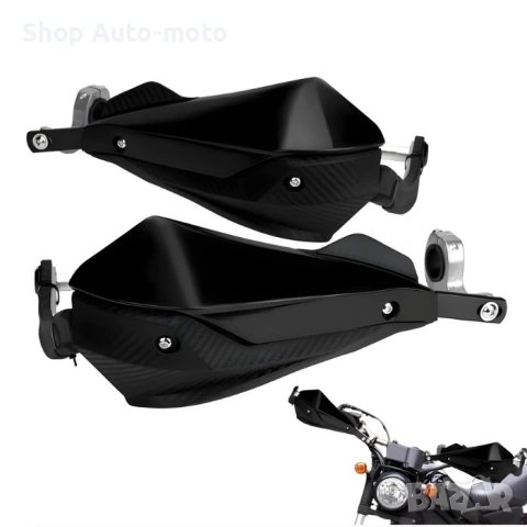 Предпазители за ръце Automat-мото грипове, Карбон, 2бр/к-т