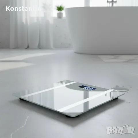 Дигитален кантар за тегло Rosberg R51650I, с Bluetooth, LCD екран, до 180кг, снимка 3 - Други - 55422371