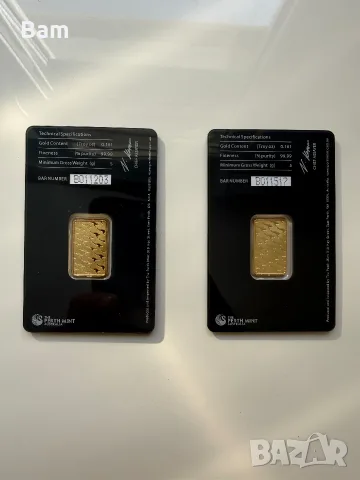 Златно кюлче 5 г Perth Mint 999.9 Fine Gold – Сертифицирано, снимка 2 - Други ценни предмети - 55425533