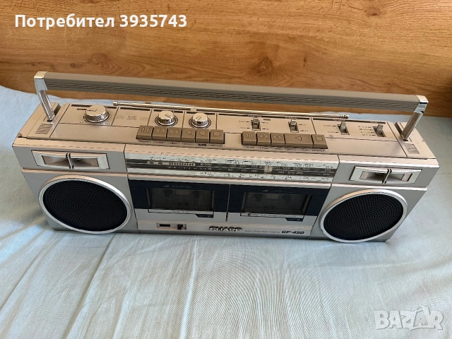 SHARP GF 450H boombox Japan , снимка 2 - Радиокасетофони, транзистори - 54977818