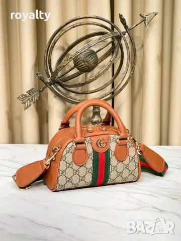 Gucci Нова Дамска Кожена Чанта Гучи Различни Цветове , снимка 2 - Чанти - 55640112