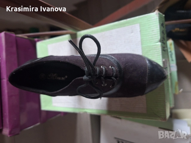 нови обувки Мегияс велур и кожа 