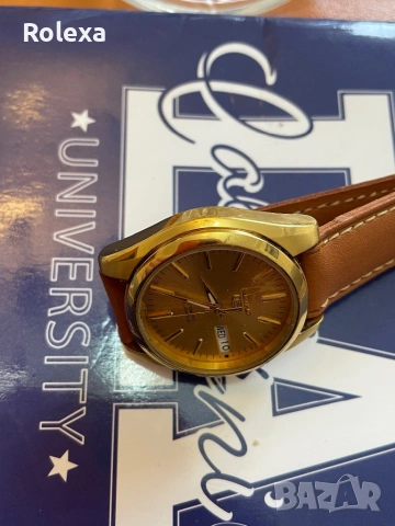 Мъжки Seiko 5 автоматик позлатен , снимка 3 - Мъжки - 54206062