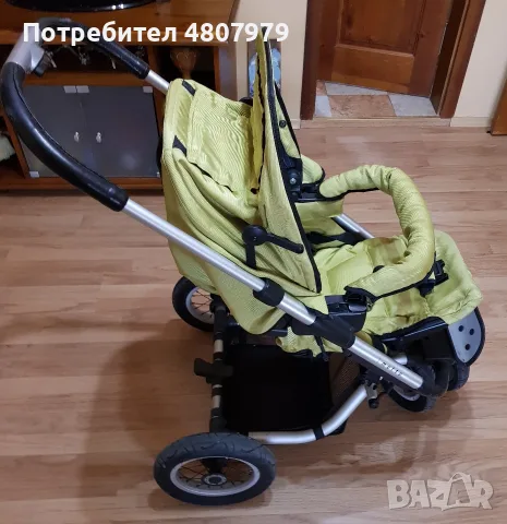 Бебешка количка Mutsy 3 Rider, с два коша и пълен комплект аксесоар, снимка 7 - Детски колички - 55565593