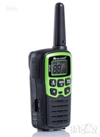 Midland XT30 Безжичен Трансивър PMR с Монохромен Екран Комплект 2бр, снимка 3 - Друга електроника - 55236806