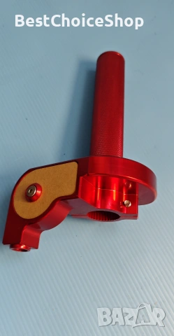Дръжка за газ за мотоциклет бързо-усукване 7/8in (22mm) с кабел CNC универсална, снимка 4 - Аксесоари и консумативи - 54956256