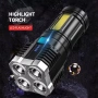 Акумулаторен LED фенер с COB светлина, 100м обхват, IP64 – за лов, риболов, къмпинг и аварийни 10309, снимка 5