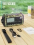 Аварийно соларно радио с манивела ROCAM 12000mAh – Динамо, Фенер, Power Bank, LCD дисплей  , снимка 8