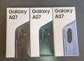 SAMSUNG A07 4/64GB  Black / Light Violet / Green, снимка 1