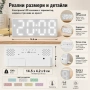 Модерен LED електронен LED настолен часовник на ток за детска спалня офис дигитален големи цифри, снимка 5