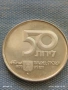Сребърна монета 50 лири 1979г. Израел тема 30г. Независимост 393681, снимка 1