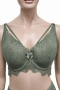 Дамски комплект бельо Hunkemöller 2XL – дантела в маслено зелено, снимка 2