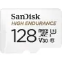 НОВА 128 GB Class 10 SanDisk High Endurance Карта памет Video , V30, UHS-I U3 micro SD + Адаптер, снимка 1