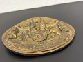 Метален плакет с официалния кралски герб на Белгия. №8170, снимка 4