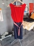 Дамска рокля Esprit Collection – размер L/XL (42), червено и тъмносинo, снимка 1