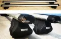 Алумуниев багажник Напречни греди THULE 120см за монтаж на рейки, снимка 1