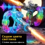 Космически лазерен пистолет с RGB светлинен пръстен и звукови ефекти , снимка 2