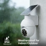 aosu 4K соларна WiFi камера + декоративна камера + мини WiFi камера, снимка 11