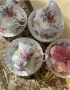 Последен сет Royal Albert „Moss Rose“- добре познат модел английски флорален дизайн. , снимка 1