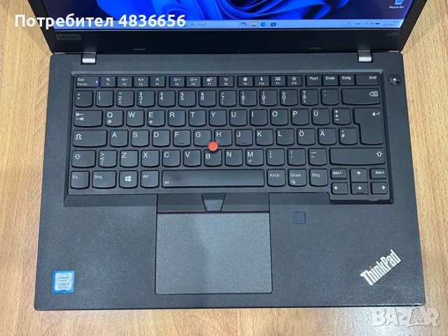 Като нов! Лаптоп Lenovo L490 i7/24GB RAM/512GB SSD, 3 мес. гар.!, снимка 2 - Лаптопи за работа - 54760161