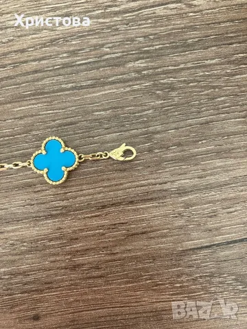 Златна гривна Van Cleef 14k.,8,67 гр., снимка 6 - Гривни - 55544047