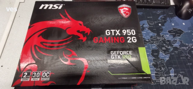 Продавам видео карта GTX 950 Gaming 2G